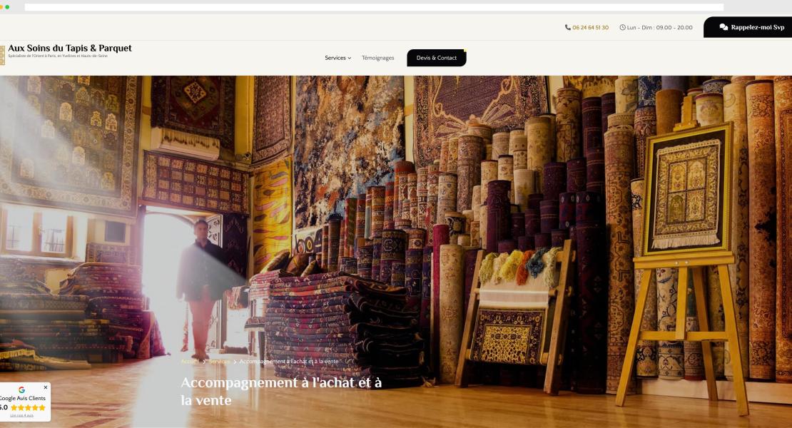 Aux Soins du Tapis & Parquet Desktop